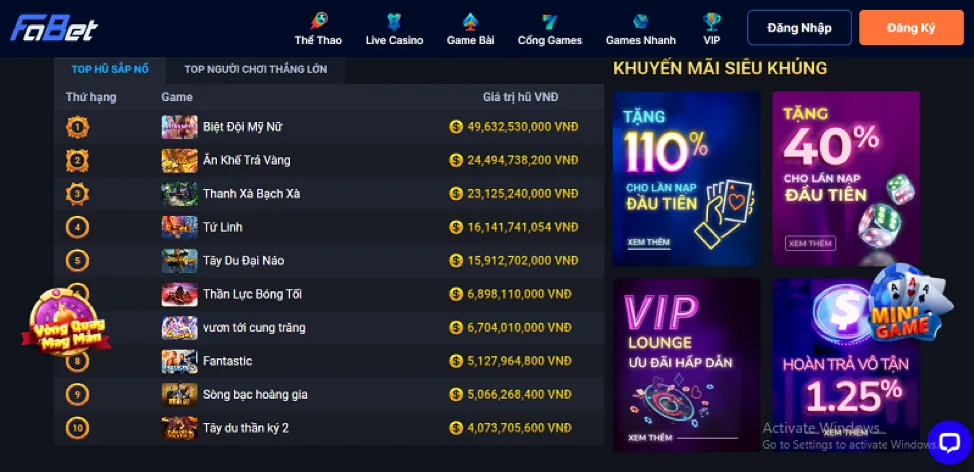 Truy cập trang chủ 28bets